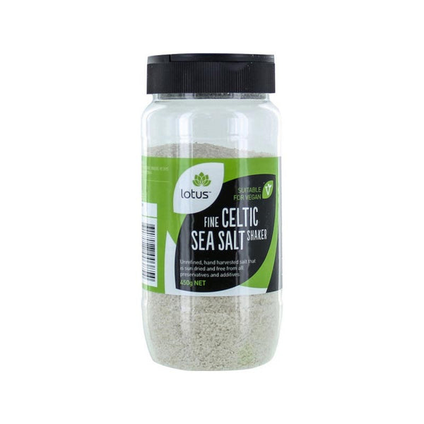 Lotus Celtic Sea Salt Fine Shaker 450g