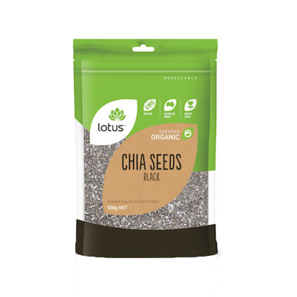 Lotus Organic Black Chia Seeds 500g