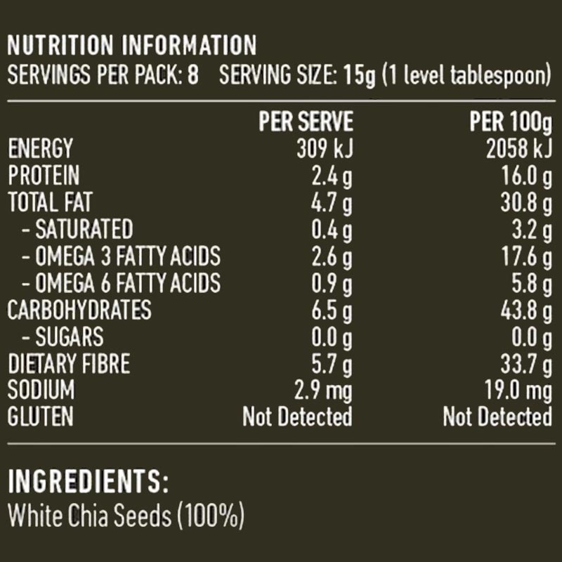 Lotus Chia Seeds White 125g