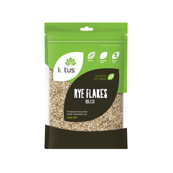 Lotus Rye Flakes Rolled 450g