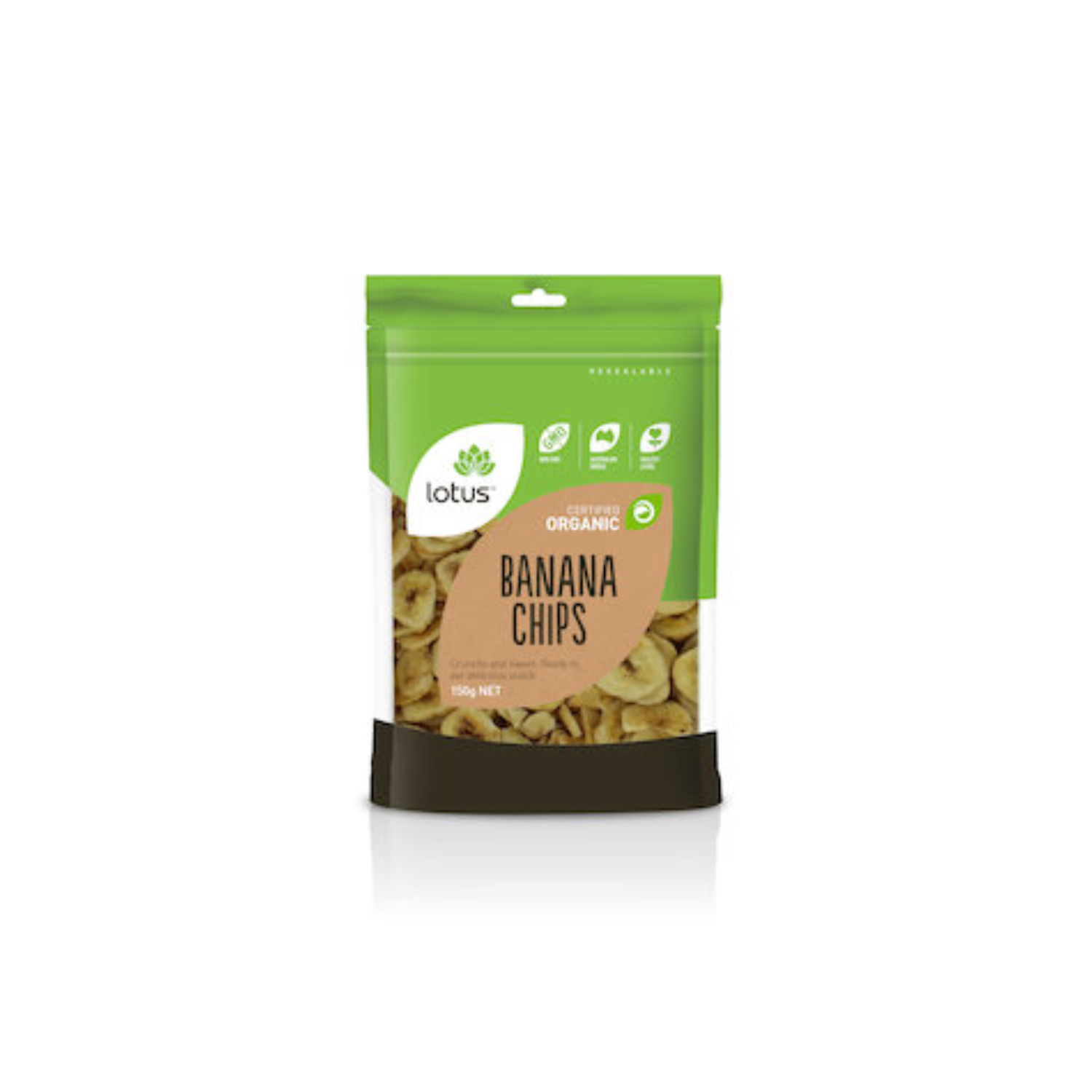 Lotus Banana Chips Organic 150g product image
