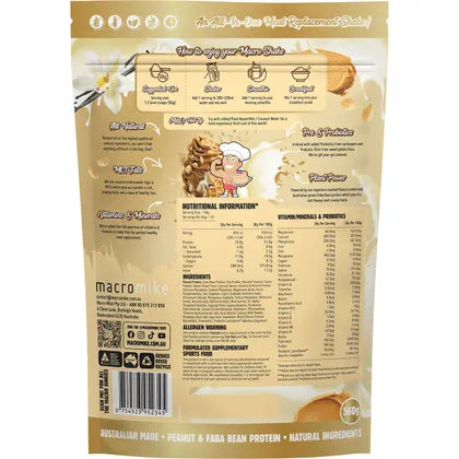 Macro Mike PB Vanilla Ice Cream Macro Shake Meal Replacement 560g