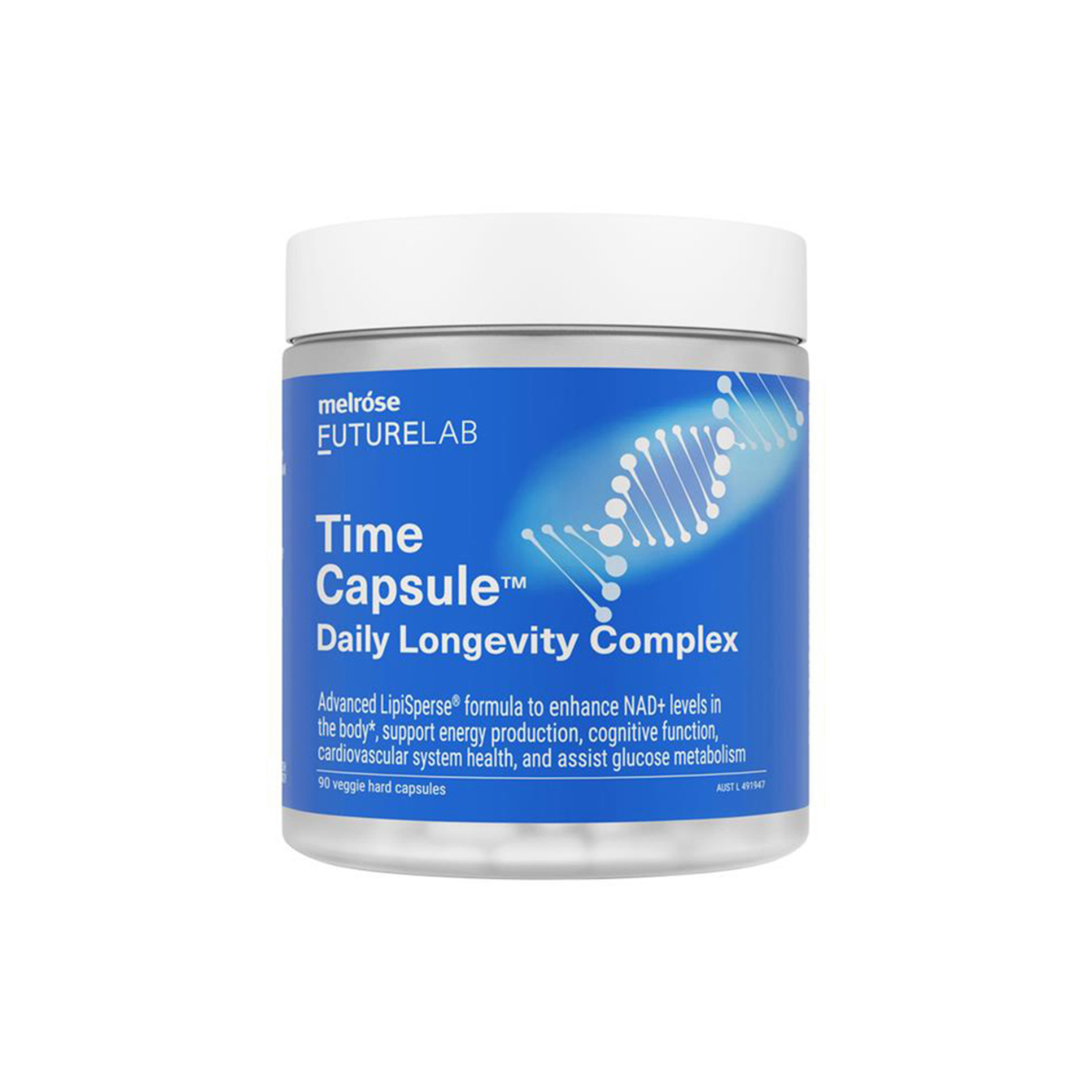 Melrose FutureLab Time Capsule Daily Longevity Complex 90 Capsules front pack