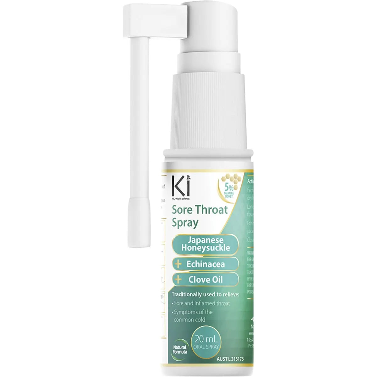 Martin & Pleasance Ki Spray 20ml bottle side panel