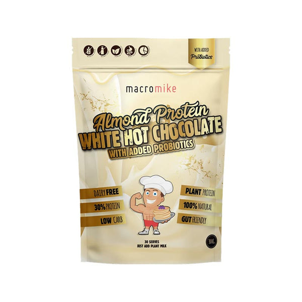 Macro Mike Almond Protein Probiotic White Hot Chocolate 300g