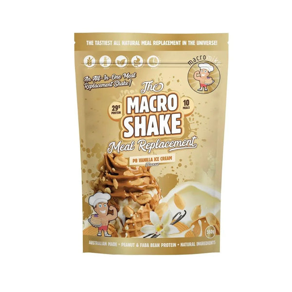 Macro Mike PB Vanilla Ice Cream Macro Shake Meal Replacement 560g