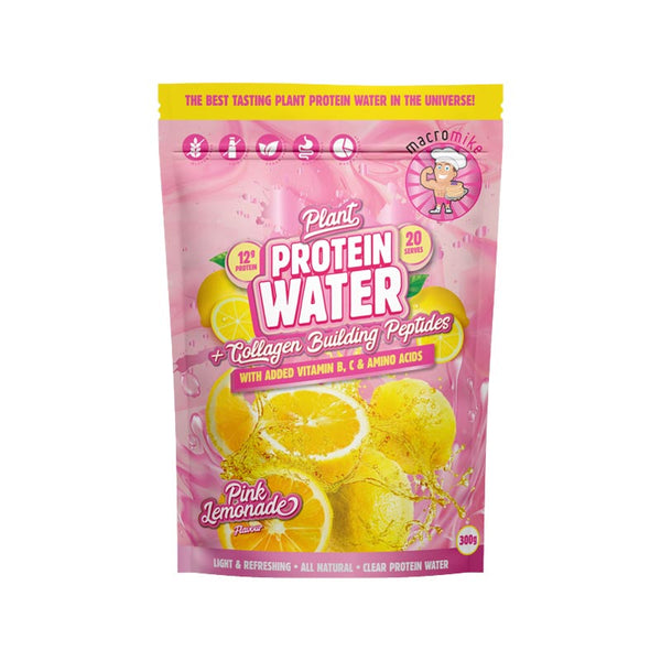 Macro Mike Plant Protein Water Pink Lemonade 300g