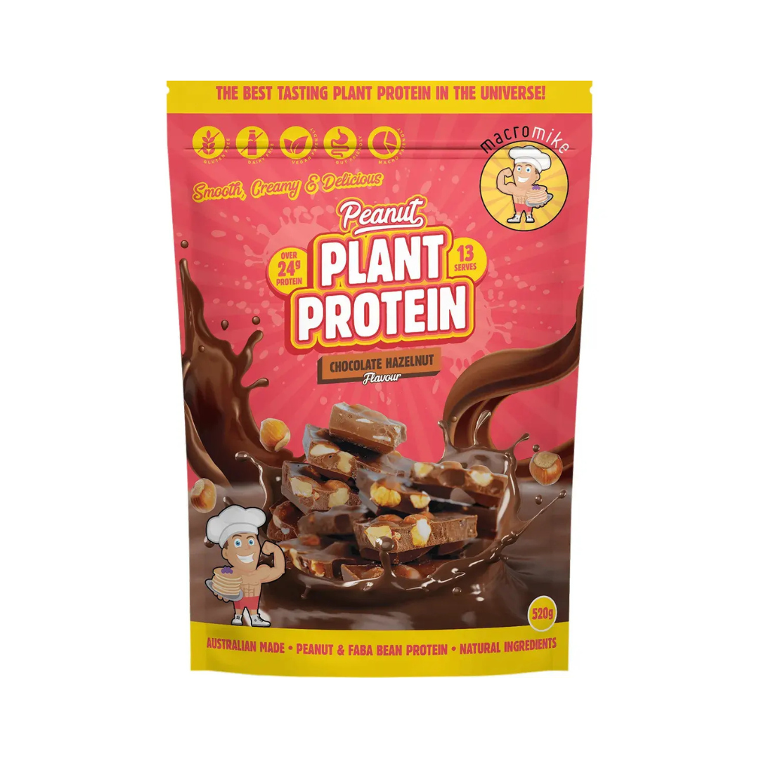 Macro Mike Peanut Plant Protein Chocolate Hazelnut 520g product image