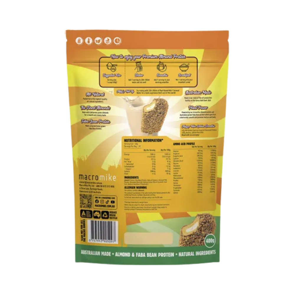 Macro Mike Premium Almond Protein Golden Gaytime 400g product image 2