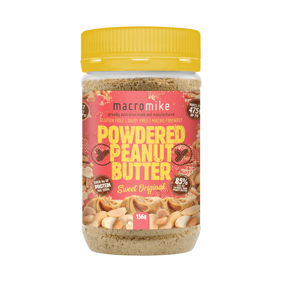 Macro Mike V2 Original Powdered Peanut Butter 156g product packshot