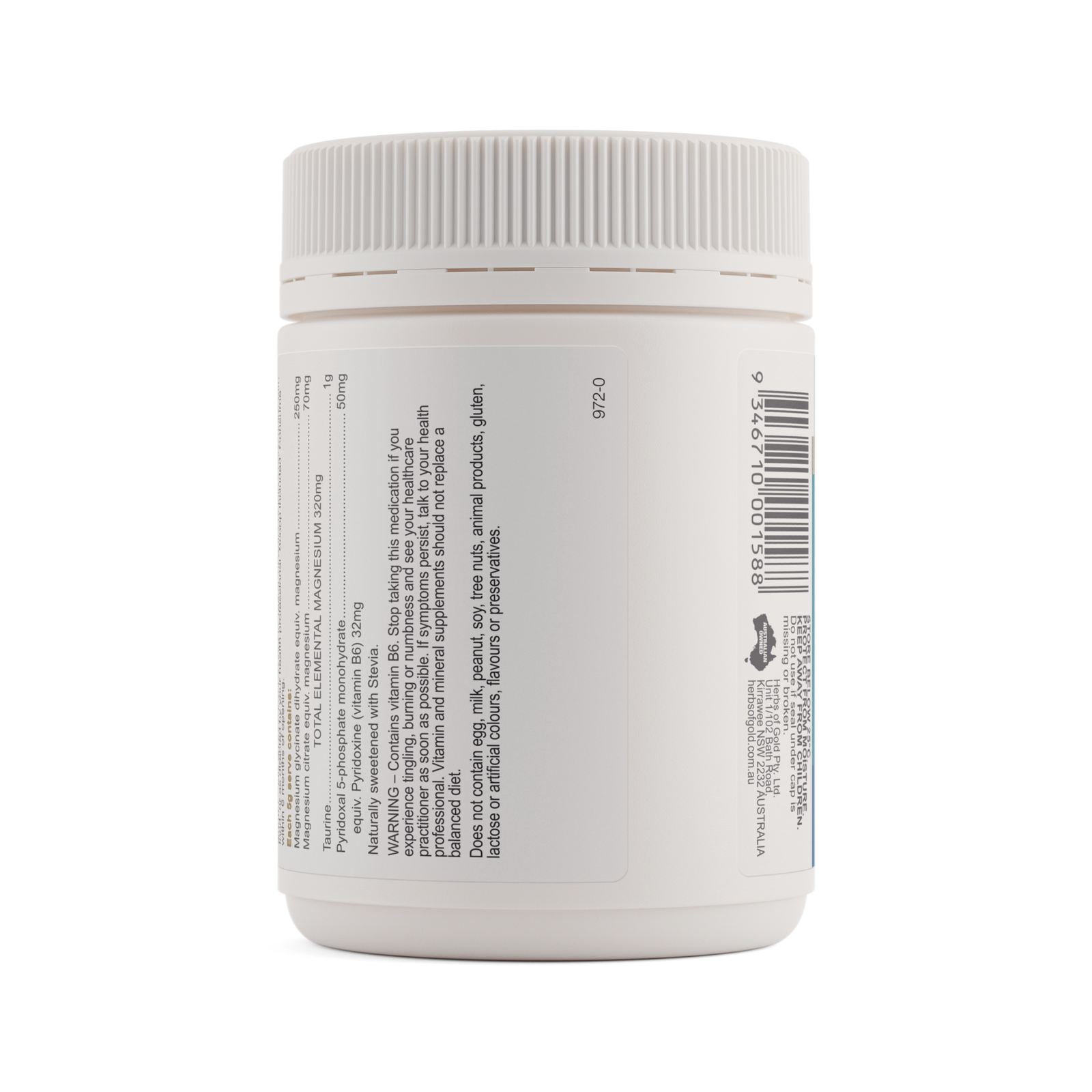 Herbs of Gold Magnesium Powder High Strength packshot