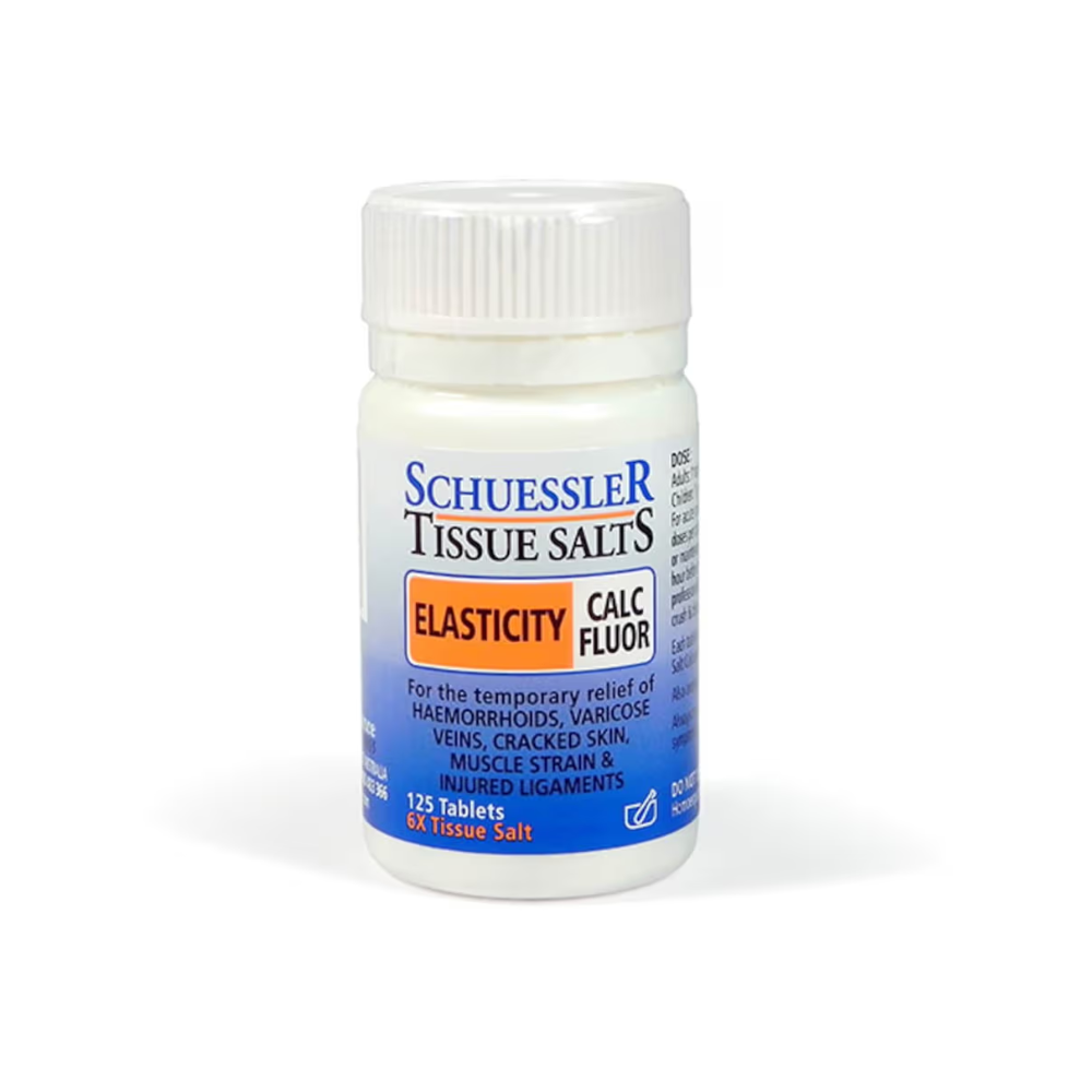 Schuessler Tissue Salts Calc Fluor Skin Elasticity 125 Tablets