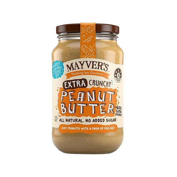 Mayvers Extra Crunchy Peanut Butter 375g