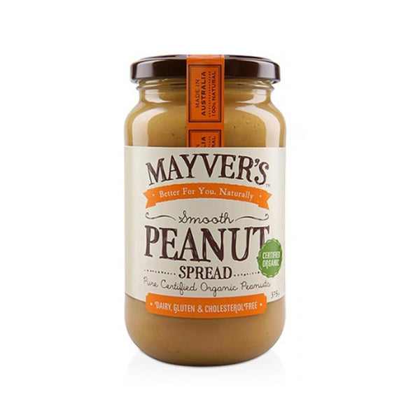 Mayvers Organic Smooth Peanut Butter 375g