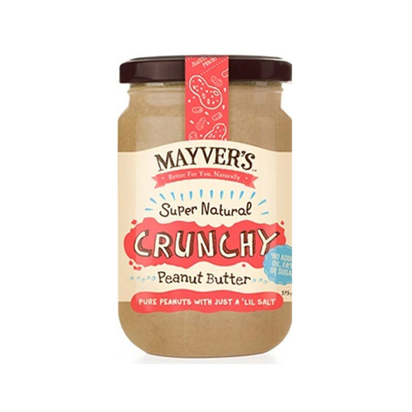 Mayvers Super Natural Crunchy Peanut Butter 375g