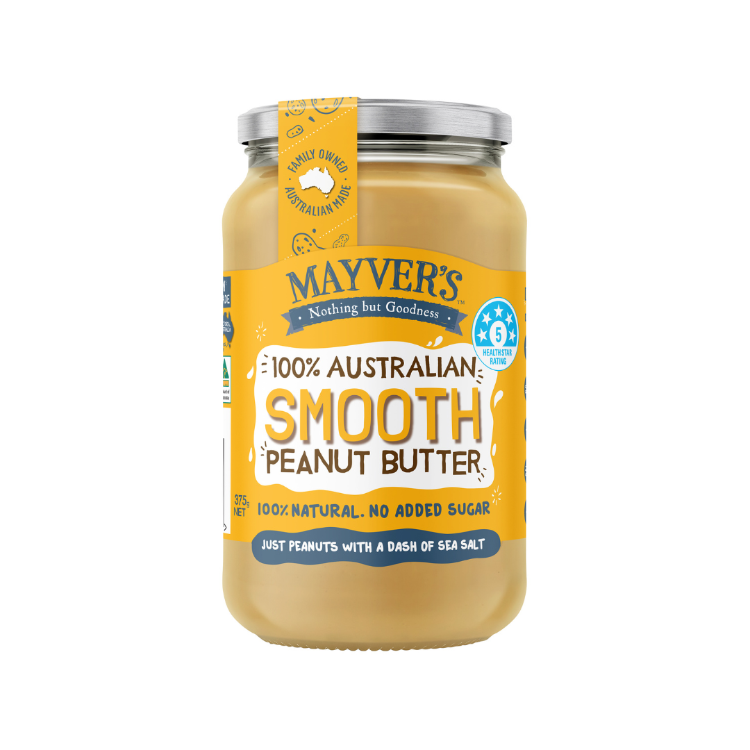 Mayvers Peanut Butter Smooth 375g