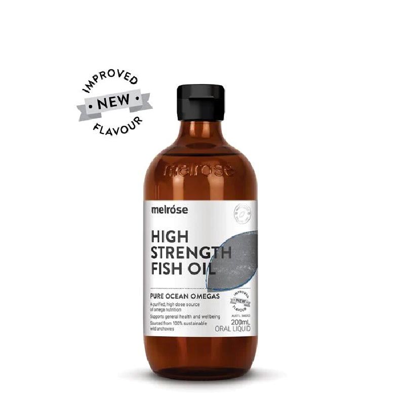 Melrose Ultra Premium High Strength Fish Oil 200ml front pack