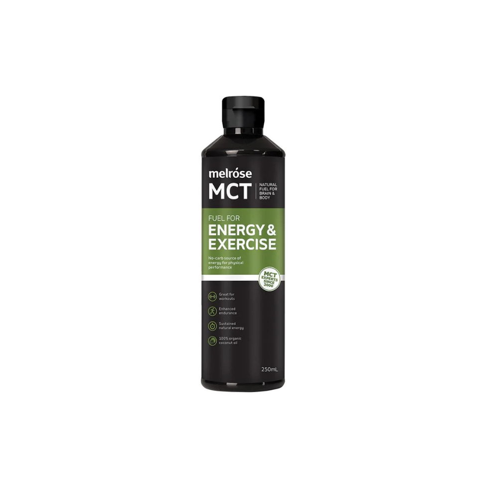Melrose MCT Oil Fuel For Energy & Exercise 250ml front pack