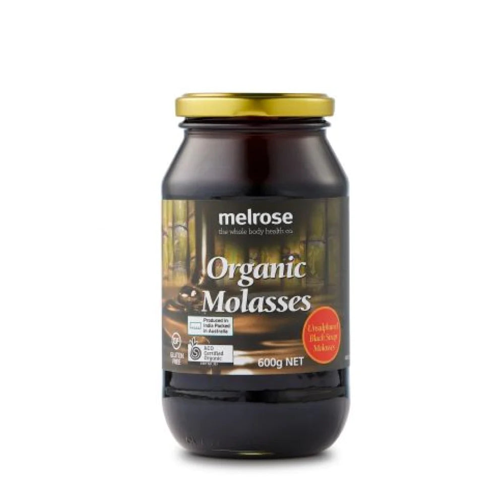 Melrose Organic Molasses Blackstrap & Unsulphured 600g front pack