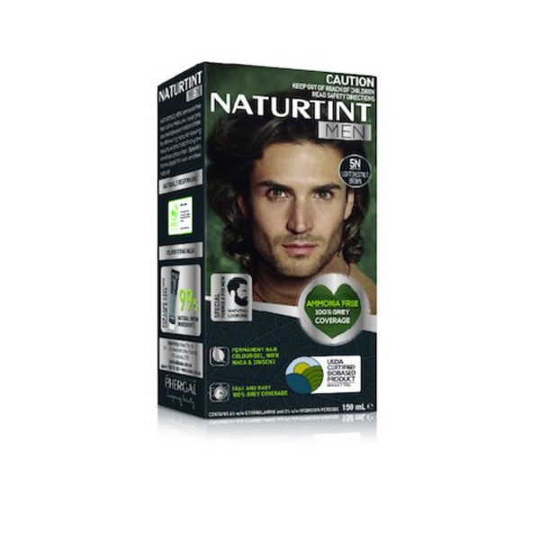NaturTint  Mens Lit Chestnut Hair Colouring 5N 170mL