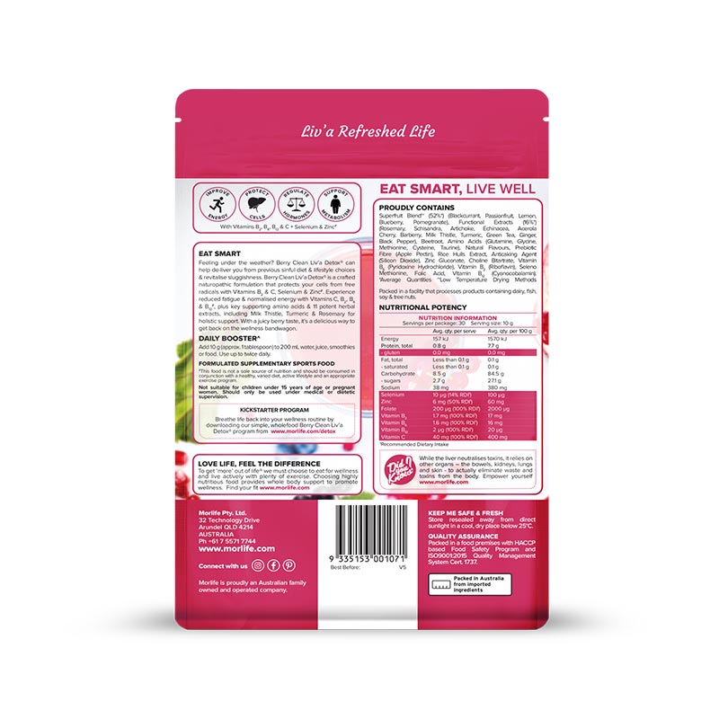 Morlife Berry Clean Liv'a Detox additional product image 2