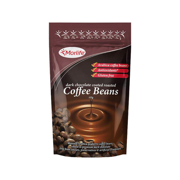 Morlife Dark Chocolate Coffee Beans 125g