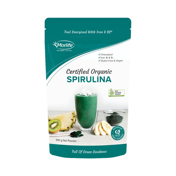 Morlife Spirulina Powder Certified Organic