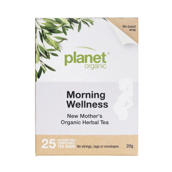 Planet Organic Morning Wellness Herbal Tea 25 Tea Bags