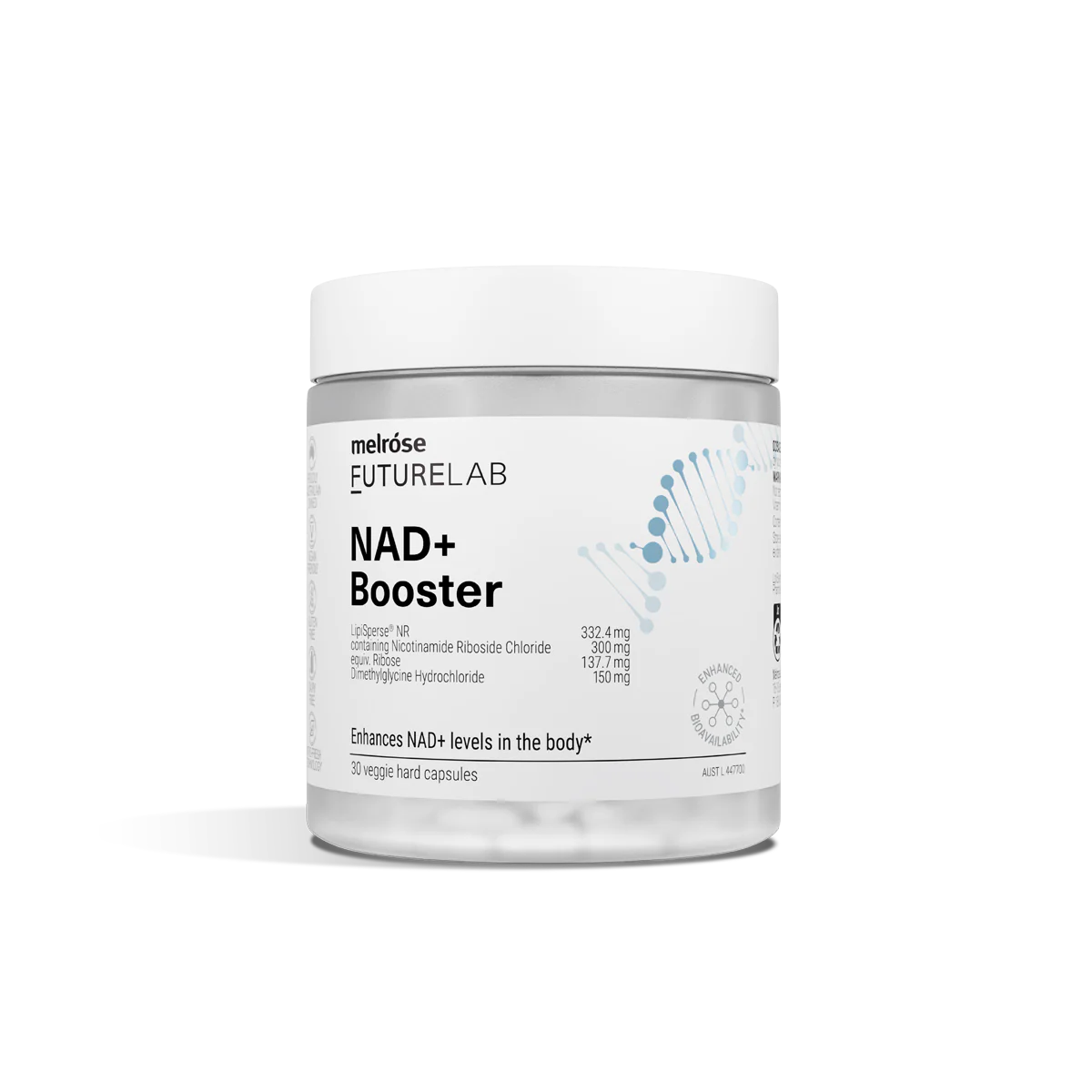 Melrose FutureLab NAD+ Booster 30 Capsules front pack