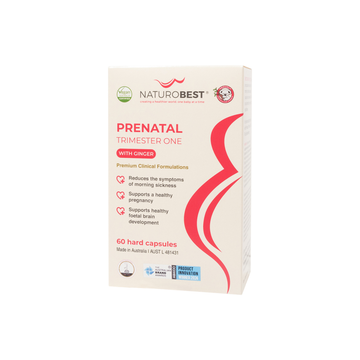NaturoBest Prenatal Trimester One with Ginger 60 Capsules