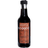 Niulife Organic Coconut Amino Sauce Barbeque 250ml bottle with natural ingredients and nutrition label.