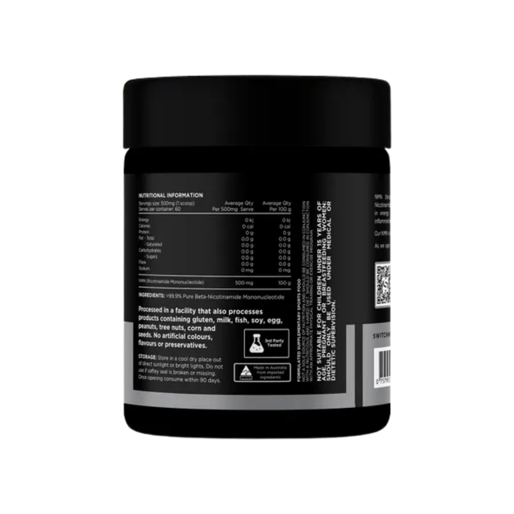 Switch Nutrition NMN Pure Nicotinamide Mononucleotide Powder 30g