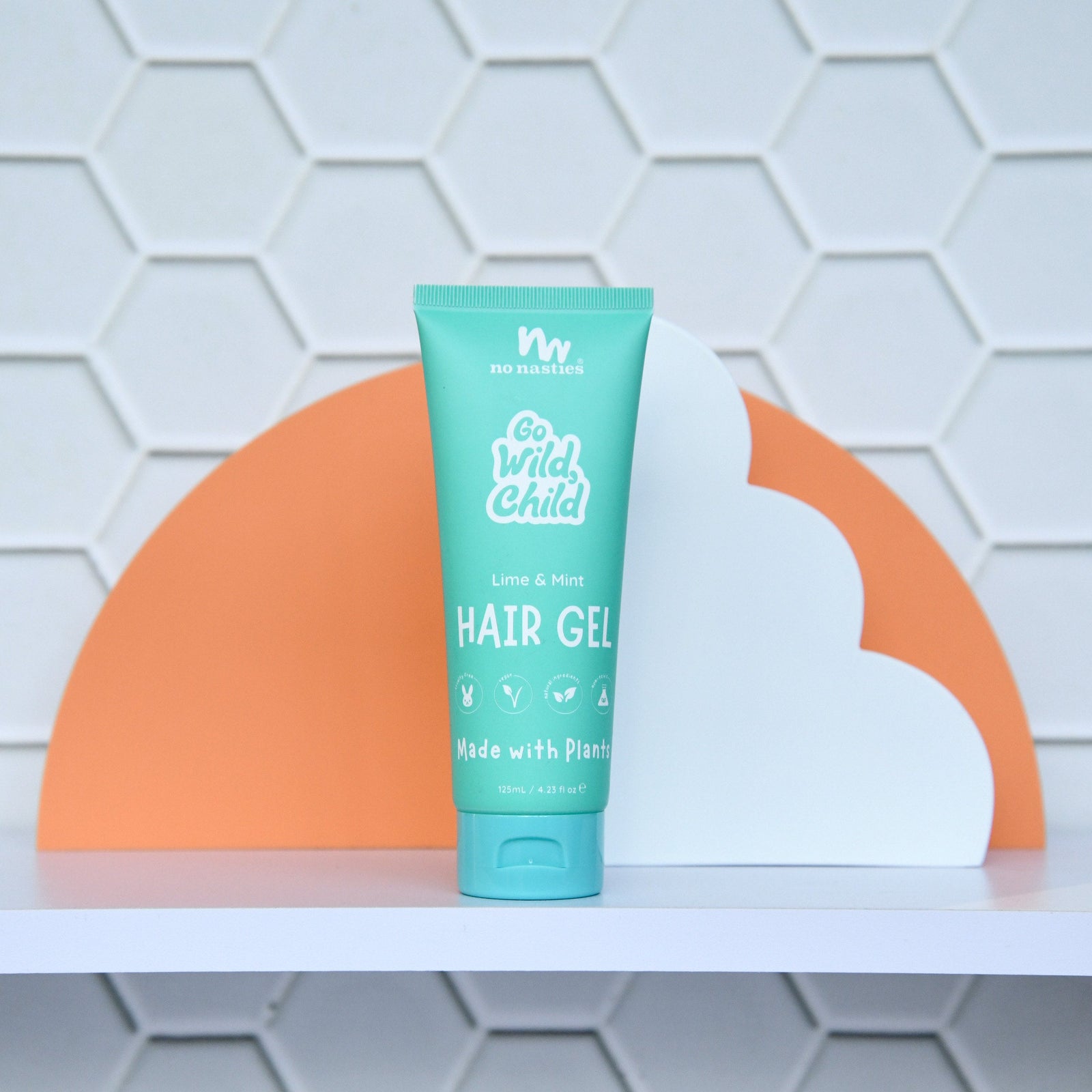 No Nasties Kids Plant Based Hair Gel Zesty Lime & Mint 125ml lifestyle image 3
