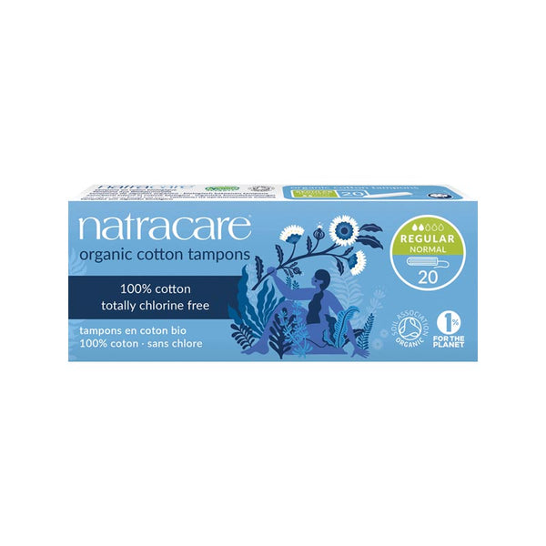 Natracare Organic Cotton Tampons Regular 20 Pack