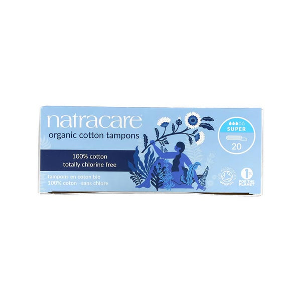 Natracare Organic Cotton Tampons Super 20 Pack