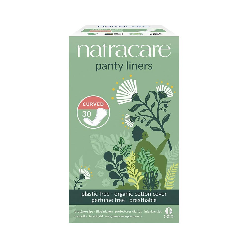 Natracare Panty Liners Curved 30 Pack
