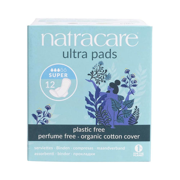 Natracare Ultra Pads Super Wings 12 pack