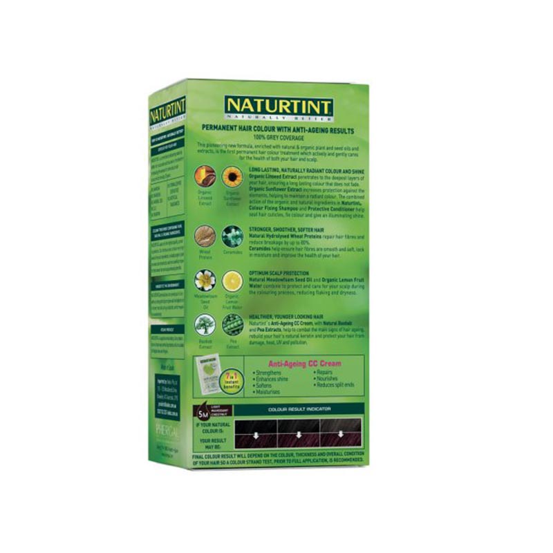 NaturTint 5M Light Mahogany Chestnut 155ml hair colour kit image 2