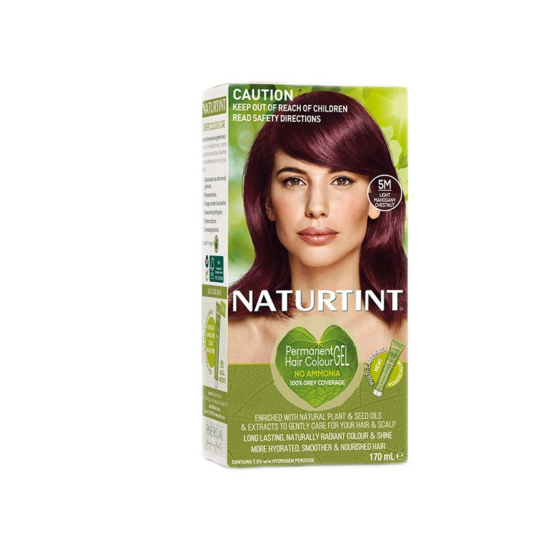 NaturTint 5M Light Mahogany Chestnut 155ml hair colour kit