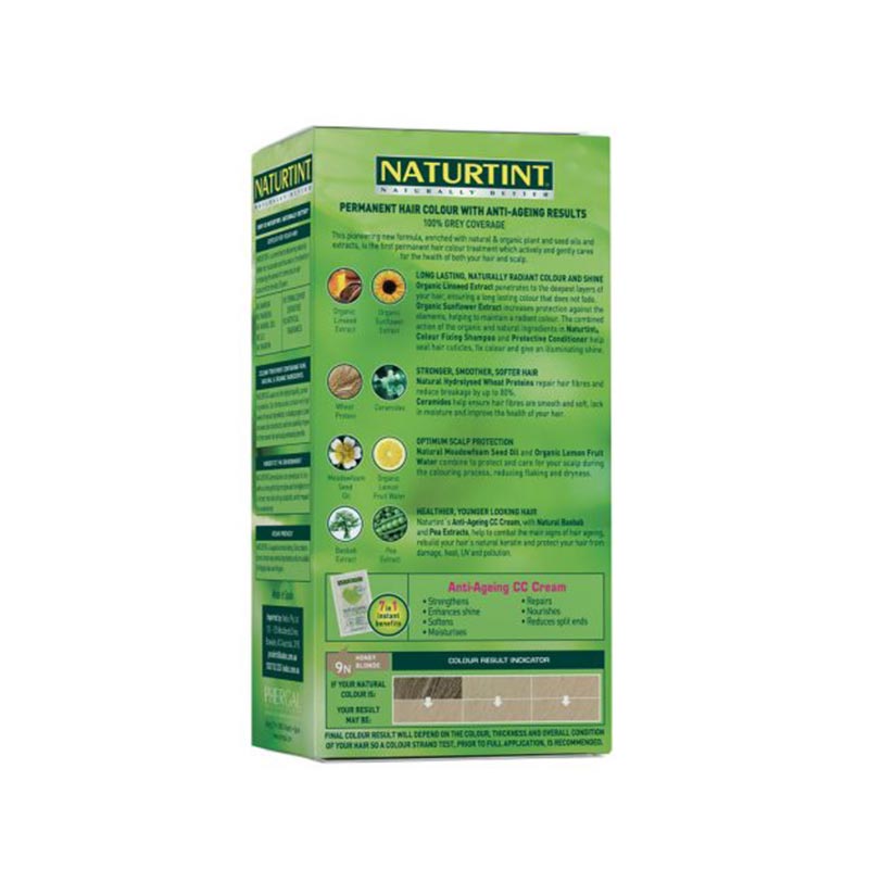 NaturTint 9N Honey Blonde 155ml back label