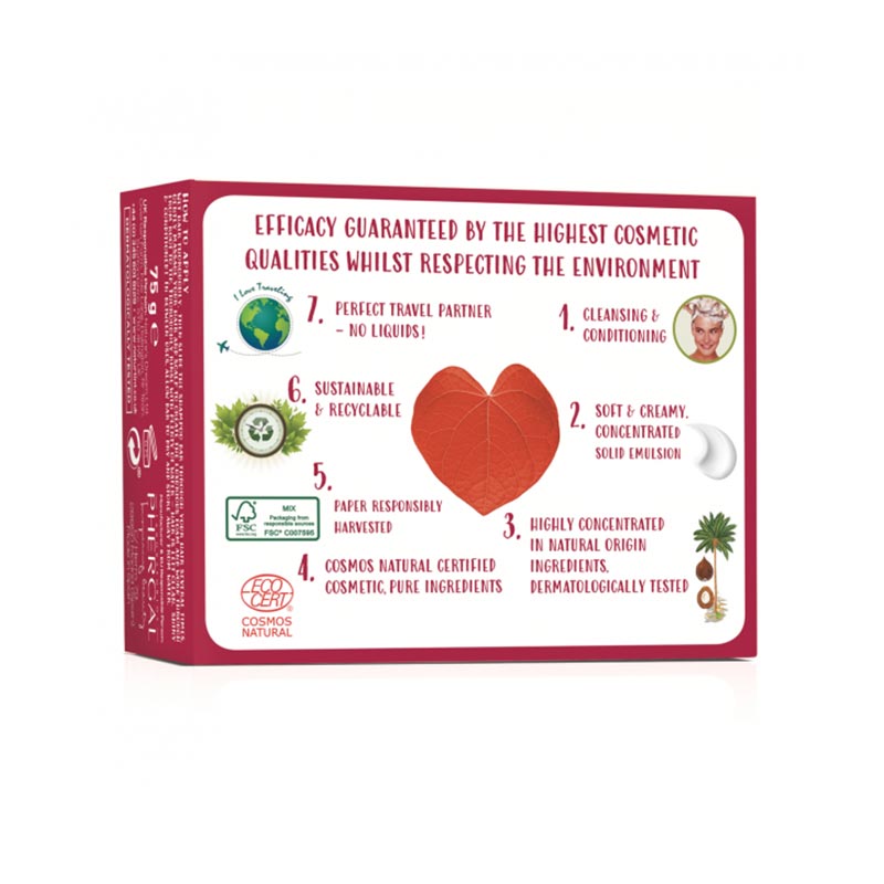 NaturTint Shampoo Conditioner Bar Volumising 2-in-1 75g back label