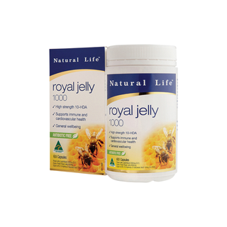Natural Life Royal Jelly 1000 60 Capsules