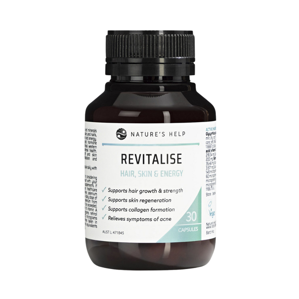 Nature's Help Revitalise Hair, Skin & Energy 30 Caps