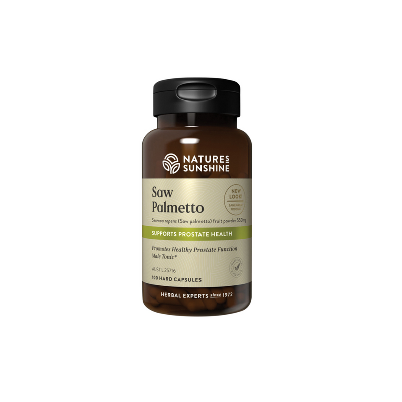 Natures Sunshine Saw Palmetto 550mg 100 Capsules