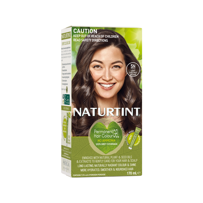 NaturTint 5N Light Chestnut Brown 155ml front pack