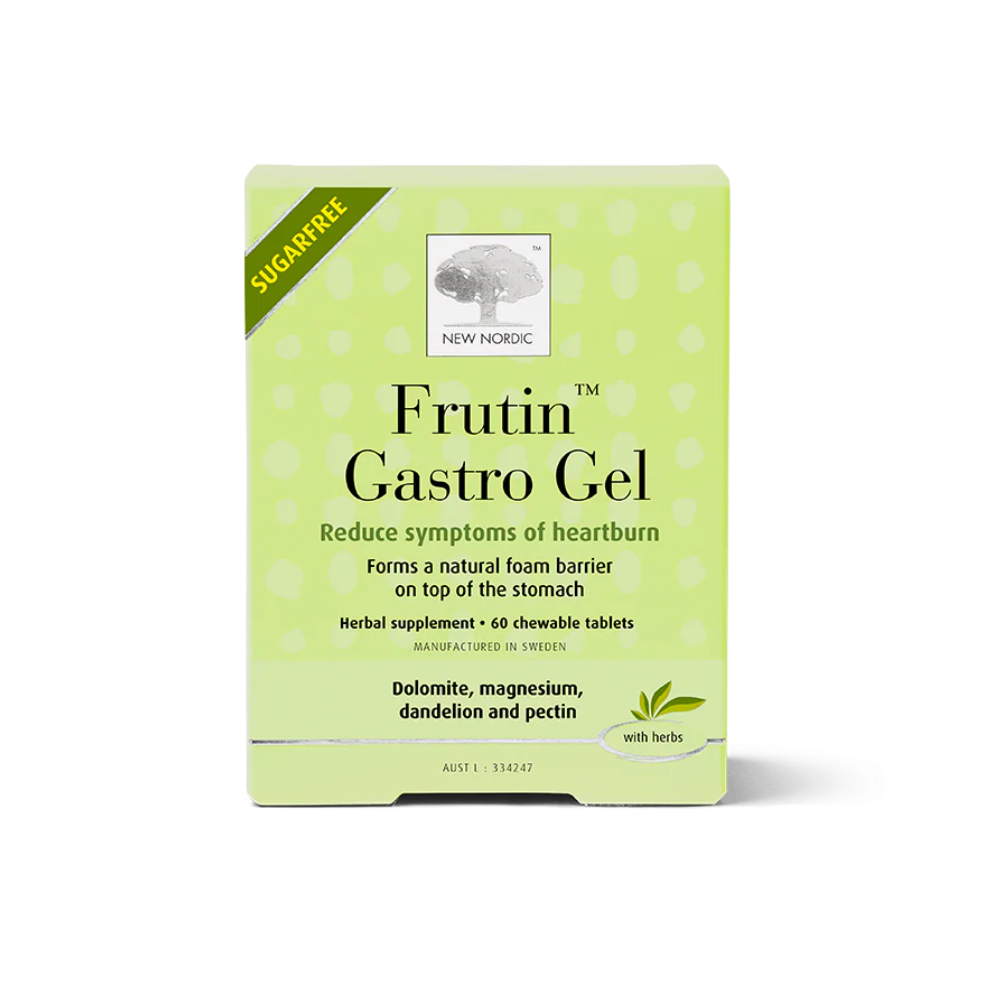 New Nordic Frutin Gastro Gel 60 Chewable Tablets