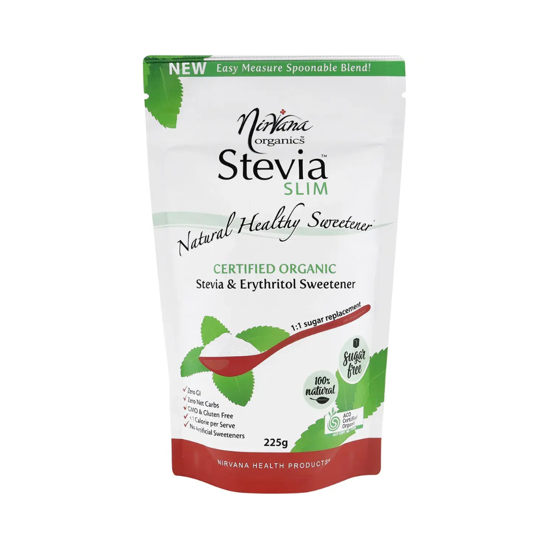 Nirvana Organics Stevia & Erythritol Sweetener Stevia Slim Spoonable 225g