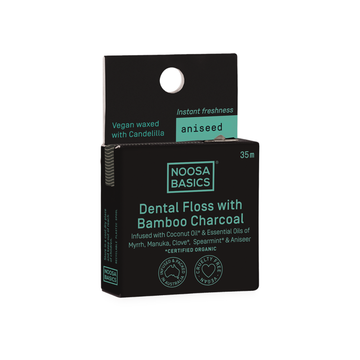 Noosa Basics Dental Floss with Bamboo Charcoal & Aniseed 35m