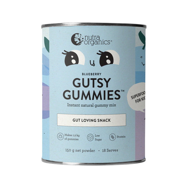 Nutra Organics Gutsy Gummies Blueberry 18 Servings 150g