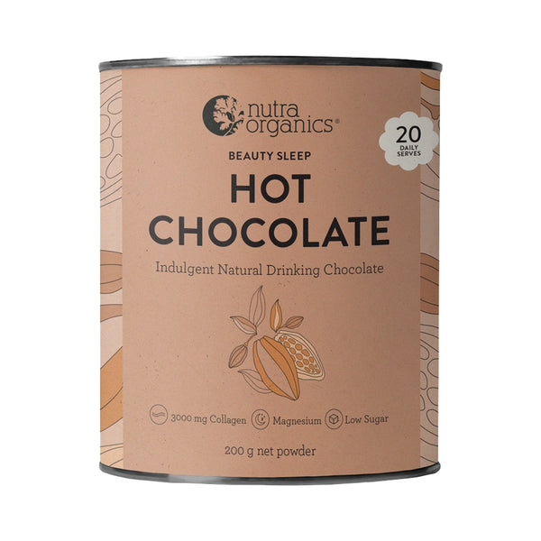 Nutra Organics Beauty Sleep Hot Chocolate (Indulgent Natural Drinking Chocolate) 200g